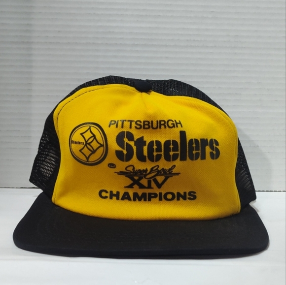 NEW NEVER WORN Super Bowl XIV Champions Steelers Snapback Hat Size Large - Picture 1 of 7